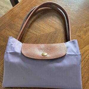 LONGCHAMP LePliage LARGE TOTE. RETIRED LAVENDER LIGHT PURPLE COLOR